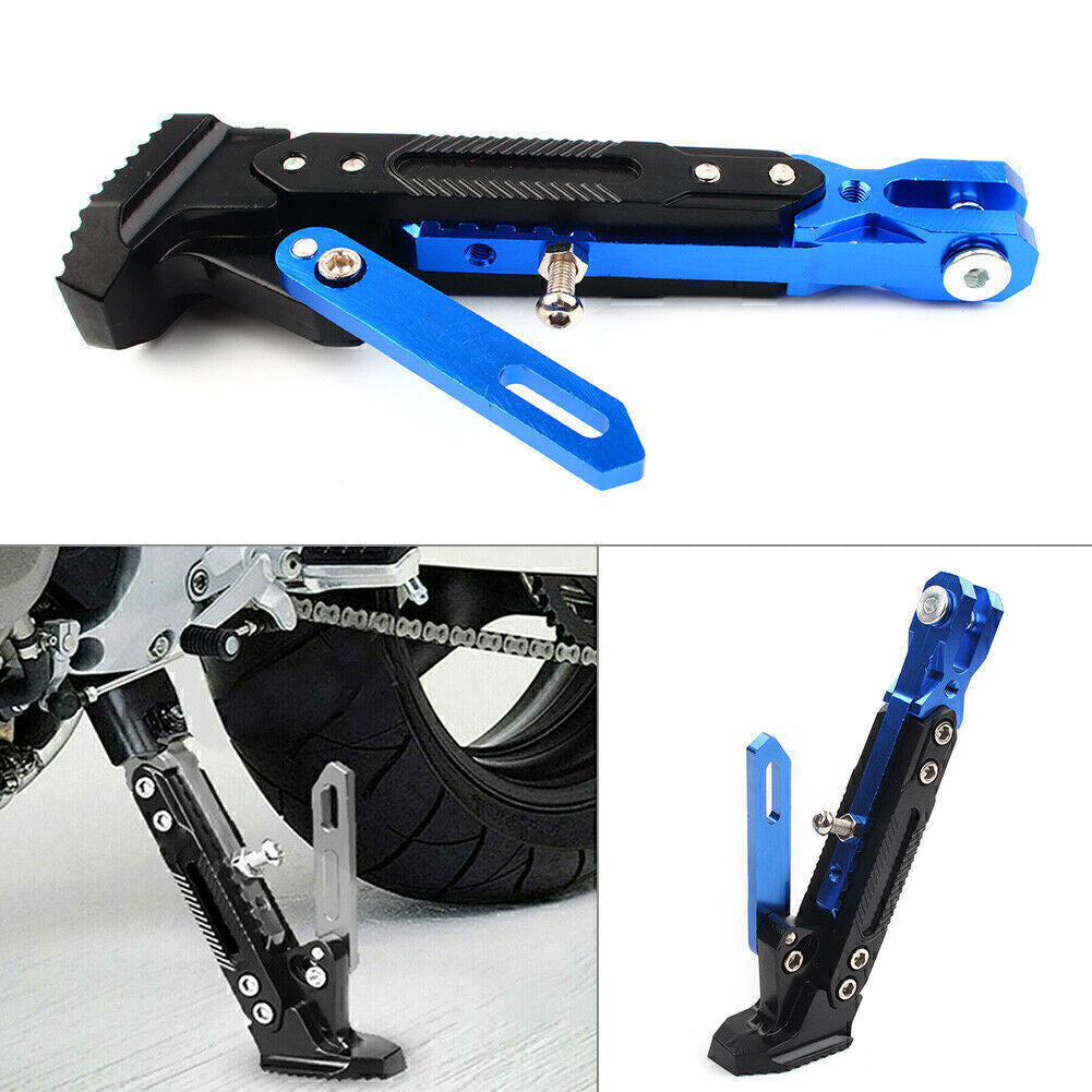 Non-slip Adjustable Kickstand Foot Side Support Stand Motor Stainless steel