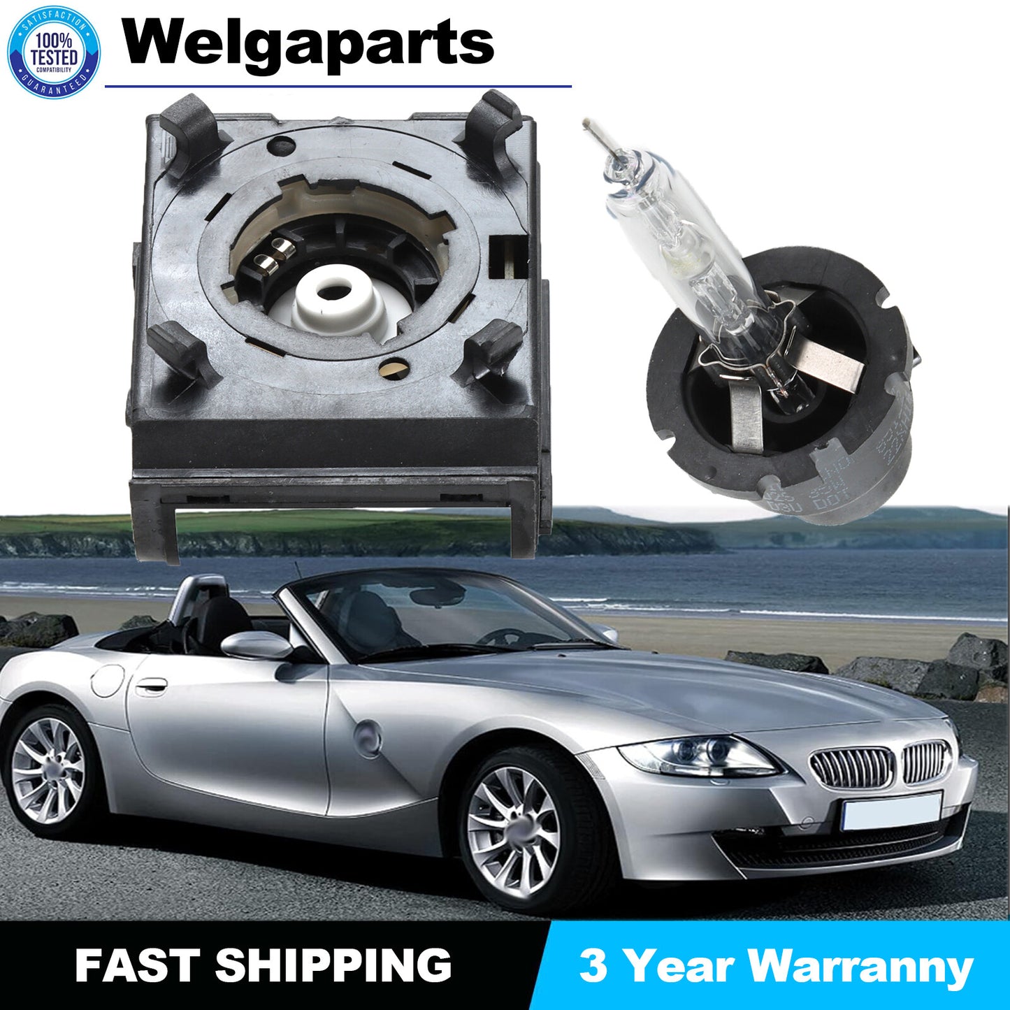 For 2003-07 for Saab 9-3 Xenon Igniter  HID D2S Light Bulb Kit Ignitor Socket New
