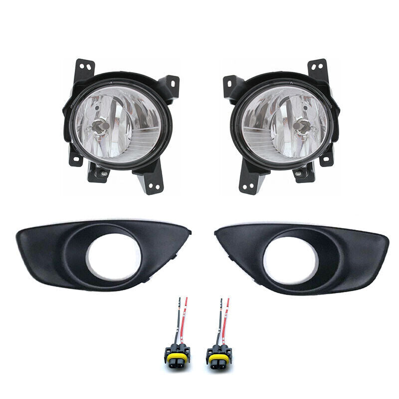 6pcs for Hyundai Santa Fe 2010-2012 Front Fog Light Foglamp Cover belt conector