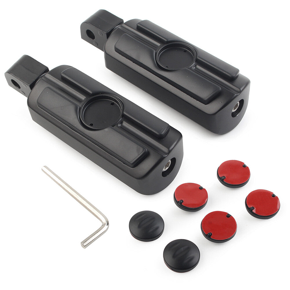 2xhintere Fu?rasten Fu?rasten Pedale f¨¹r for Honda VTX 1800 2002-08 Motorrad Schwarz