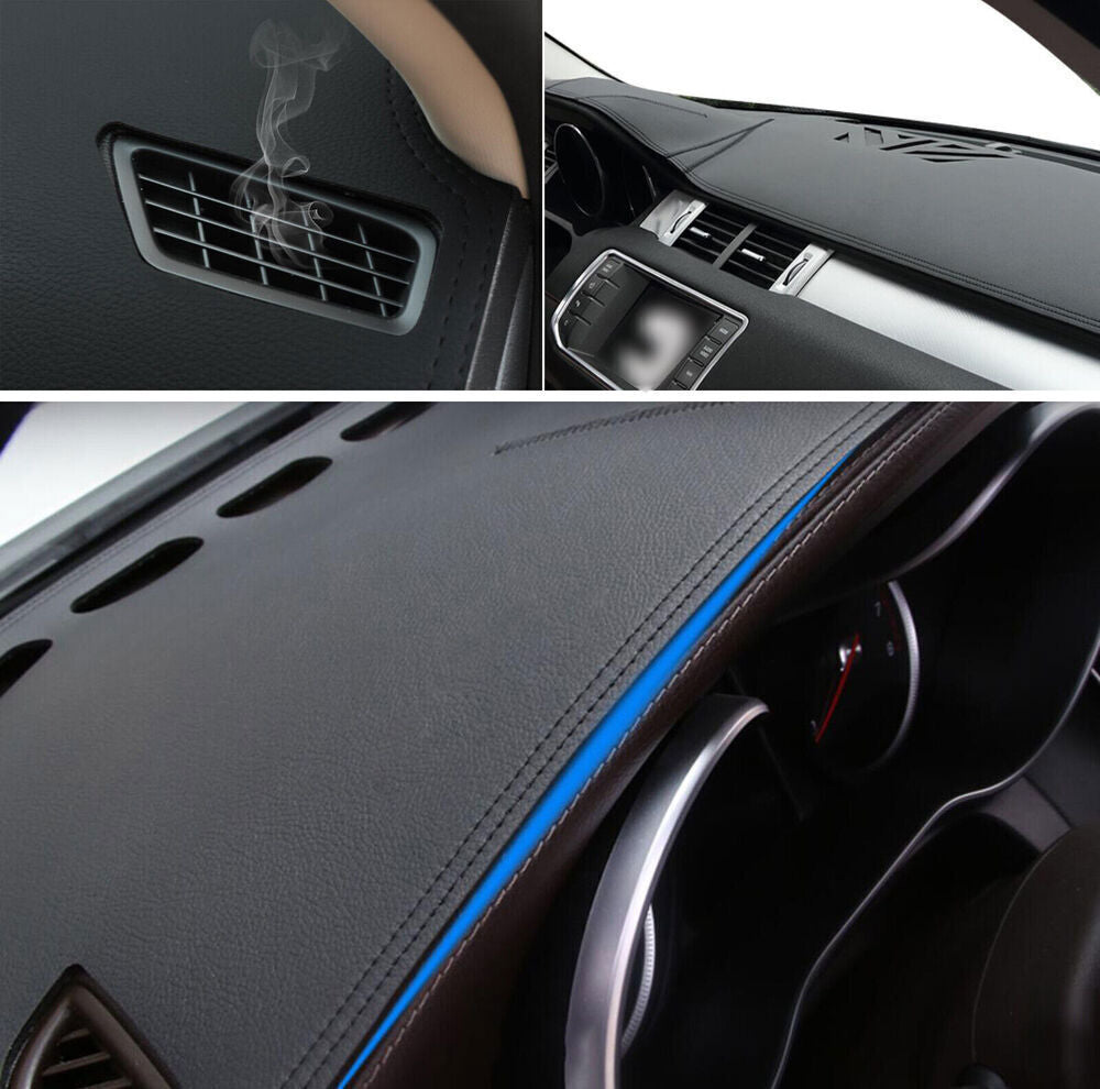 Leather Car Dashboard Cover Dashmat Anti-Sun Mat Pad for Hyundai Azera 2012-2022