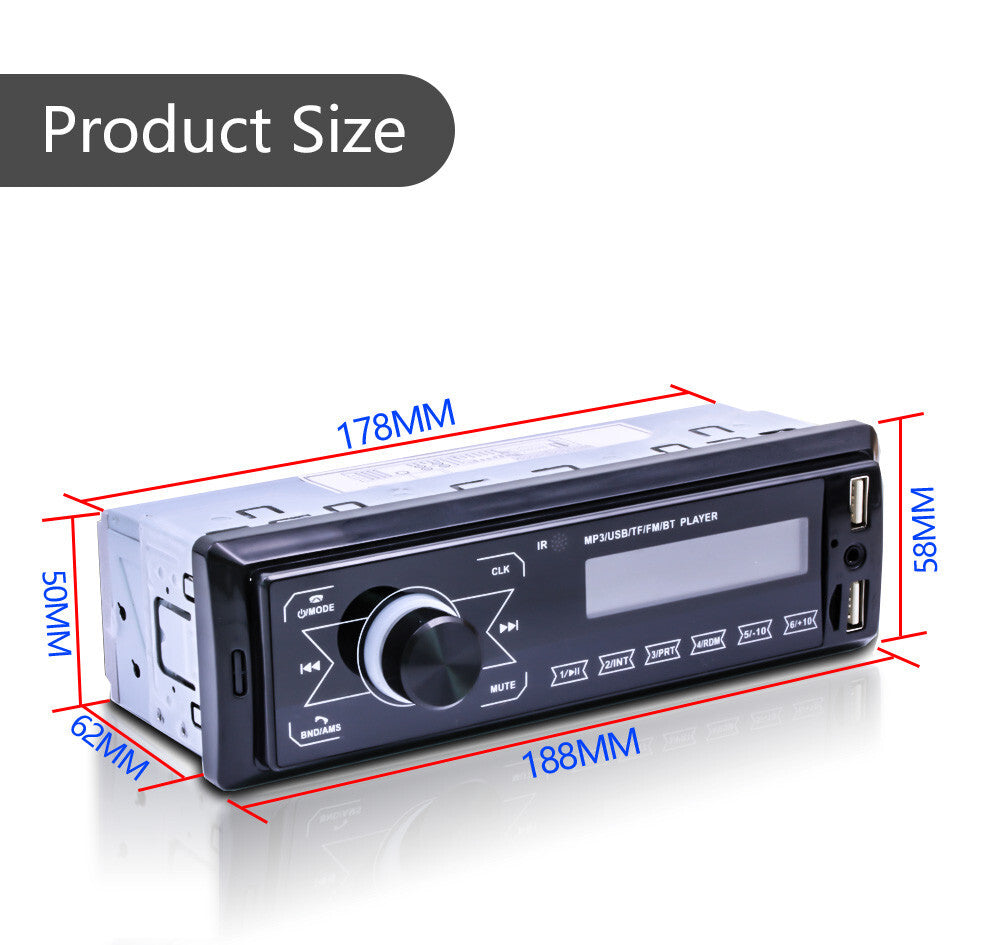 Bluetooth Car Stereo Radio In-dash MP3 Player Handsfree FM USB/AUX-in W/Remote