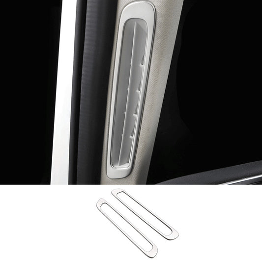 for Mazda 3 Axela 19-2023 Silver Steel A Pillar Air Outlet Vent Frame Cover Trim