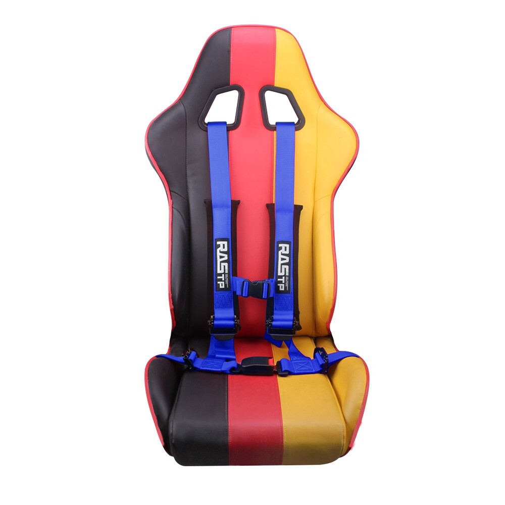 Blue 2 4Point Racing Car Harness Sport Quick Release Safety Universal for Seat Belt