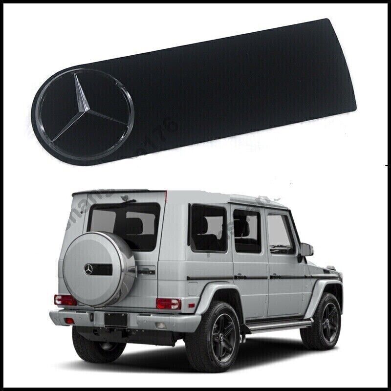 Glossy black spare wheel cover badge for W463 G63 G65 G63