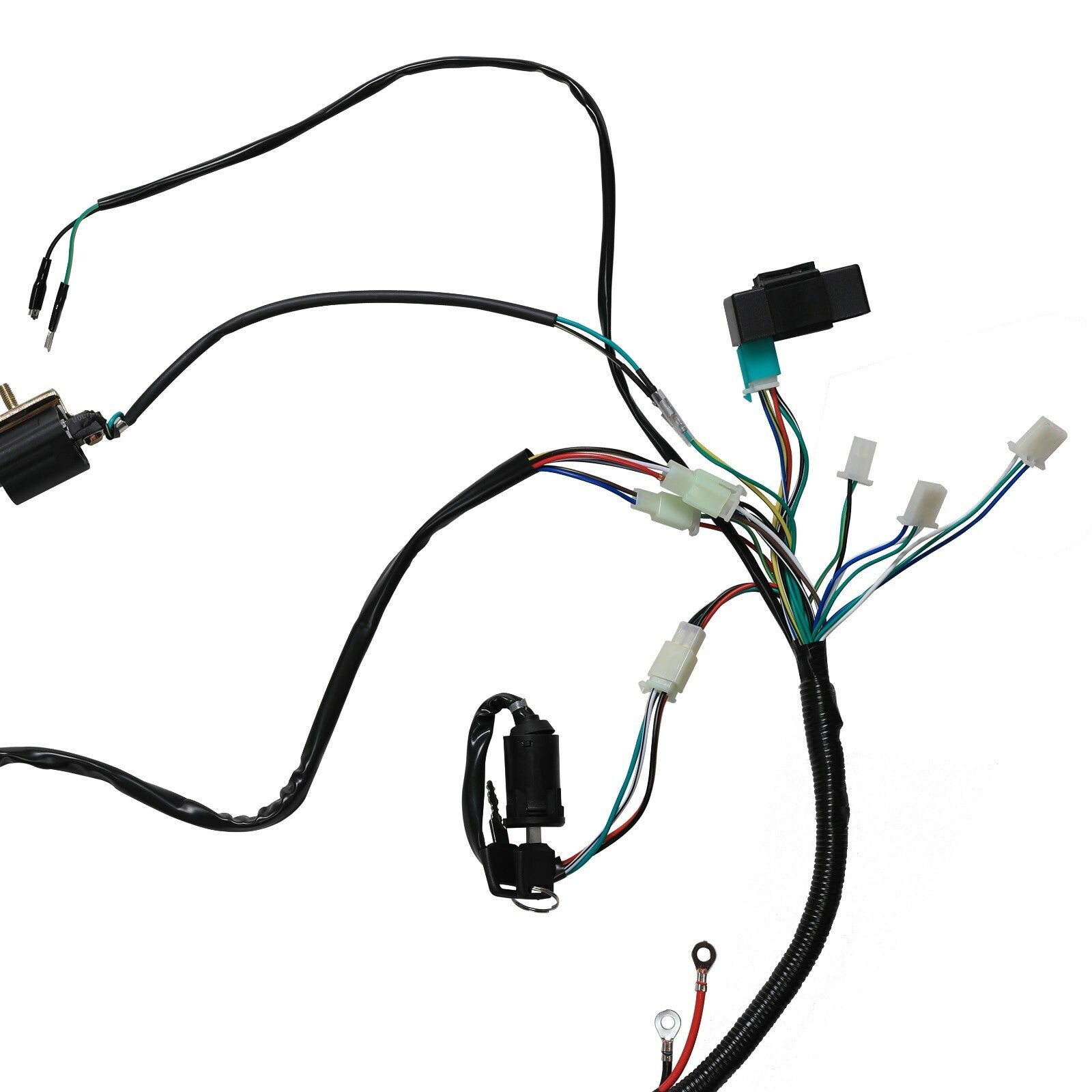 CDI wire harness looms are suitable for all-terrain vehicles, four-wheel off-road vehicles, go-karts, 70/90/110/125CC models. (Taodao SunL-)