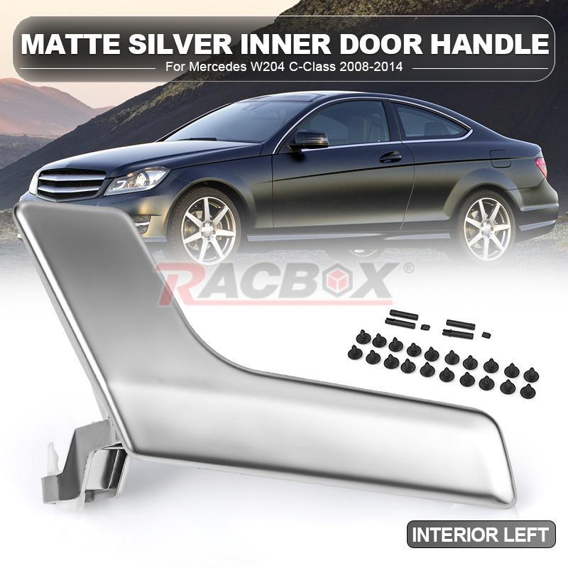 Left Right Matte Sliver Inner Door Handle Repair Kit for Mercedes C250 C300 C350