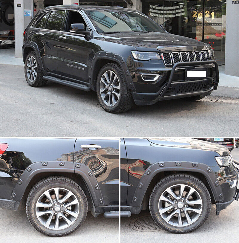 for Jeep Grand Cherokee 11-21 Black Fender Flares Wheel Arches Wide body Kits 6X