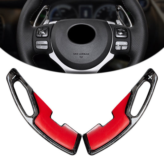 Car Steering Wheel Paddle Shifter Extension for Lexus IS NX RC Carbon Fiber 2PCS