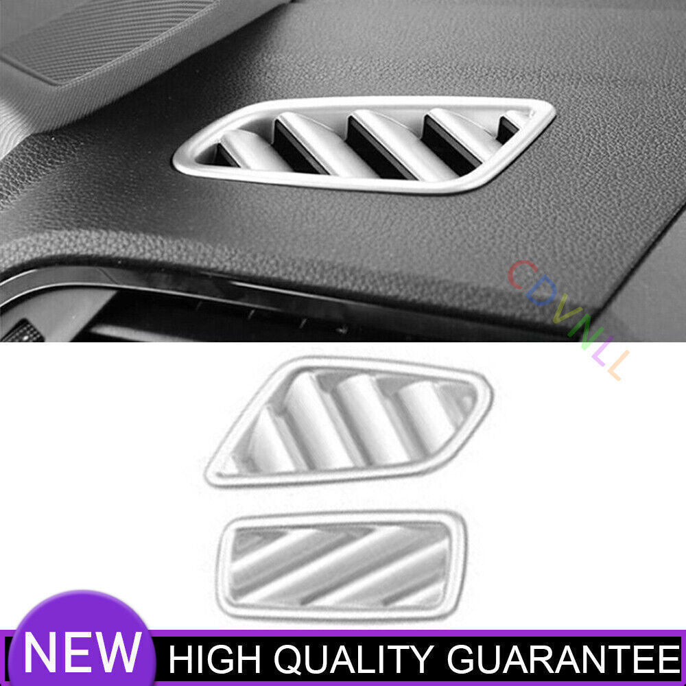 Fit for Audi Q3 2019-24 Matte Silver Inner Dashboard Upper Air Outlet Vent Trim