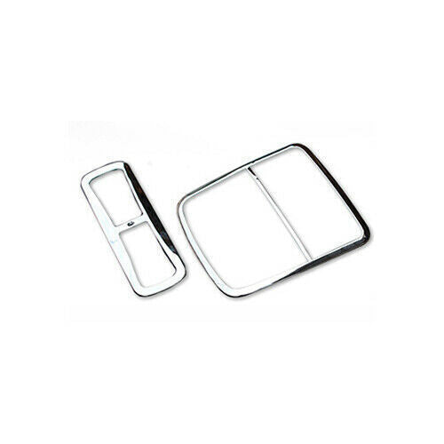 Front Reading Lamp Frame Cover Trim for Honda Accord 9th 2014-2017 Chrome Silver