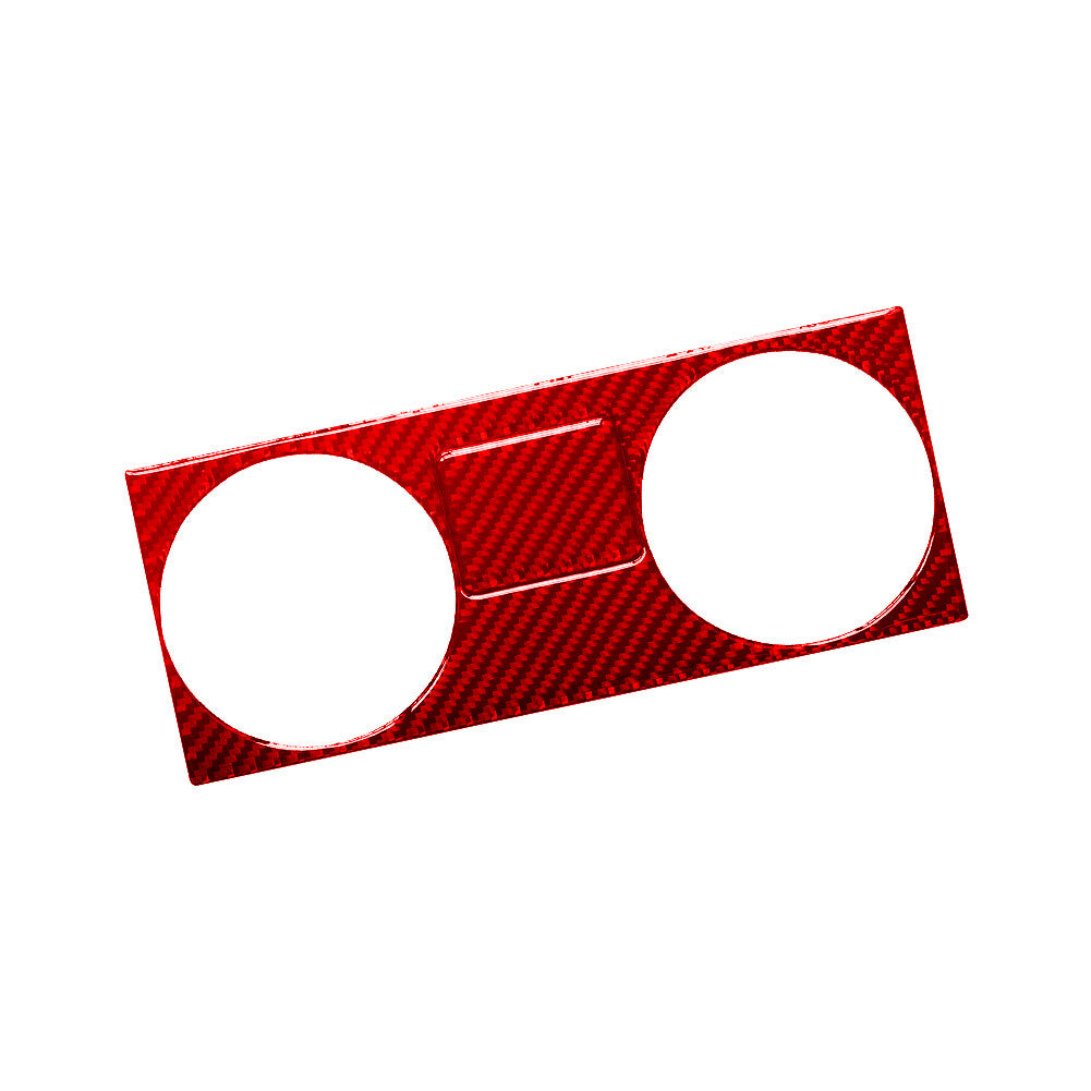 Red Carbon Fiber Center Air Vent Frame Cover Trim for Jeep for Wrangler 07-10 Type C