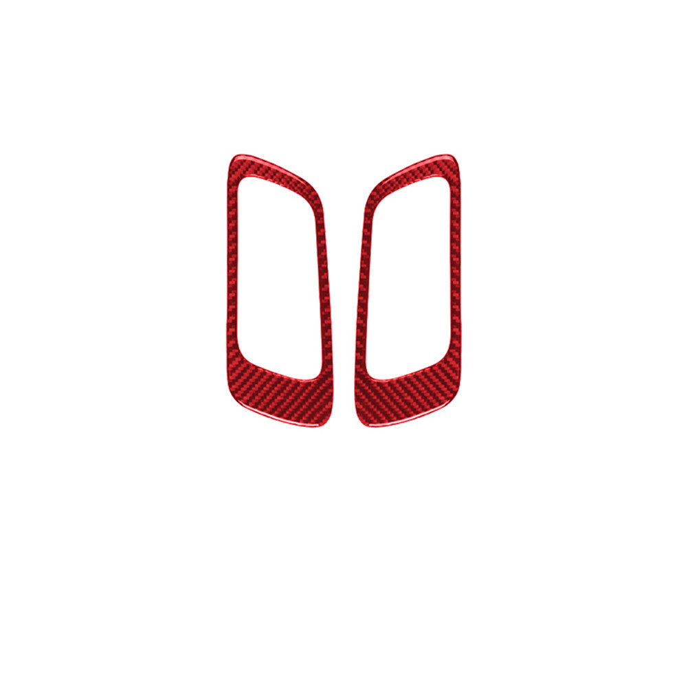 Carbon Fiber Interior Rear Door Handle Trim Panel for Ford Explorer 2011-14 Red