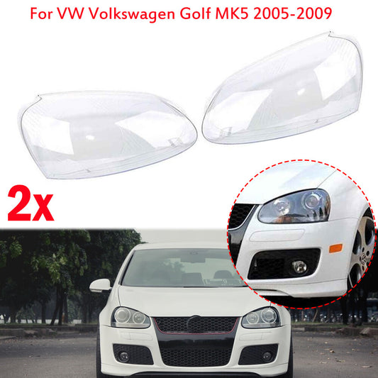 The headlight lens cover is compatible with approximately 2005-2009 for Volkswagen for Golf 5 MK5 models.