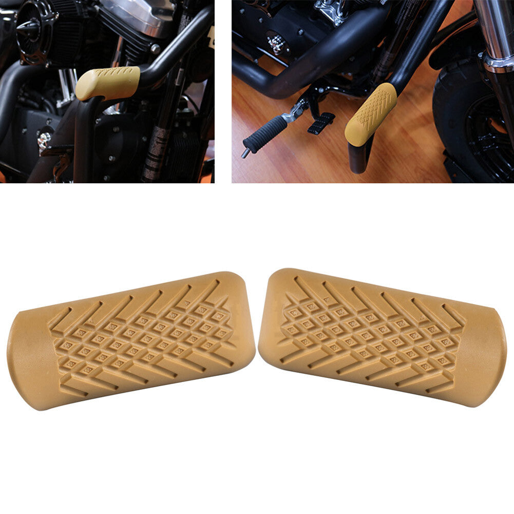 Engine Guards Road Crash Bars Legs Knee Protector Cover fit for Harley for Yamaha Brown