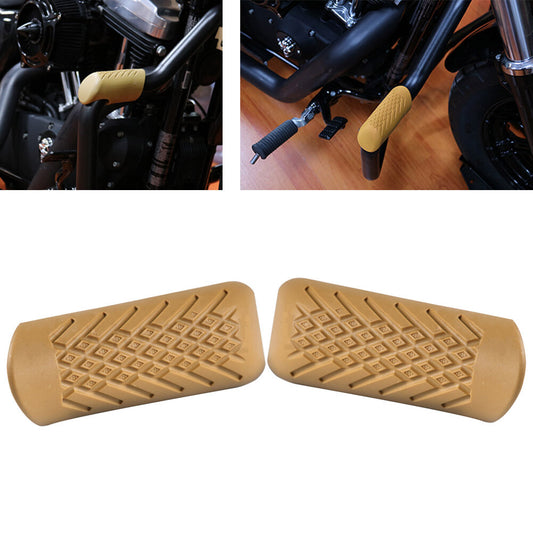 Engine Guards Road Crash Bars Legs Knee Protector Cover fit for Harley for Yamaha Brown