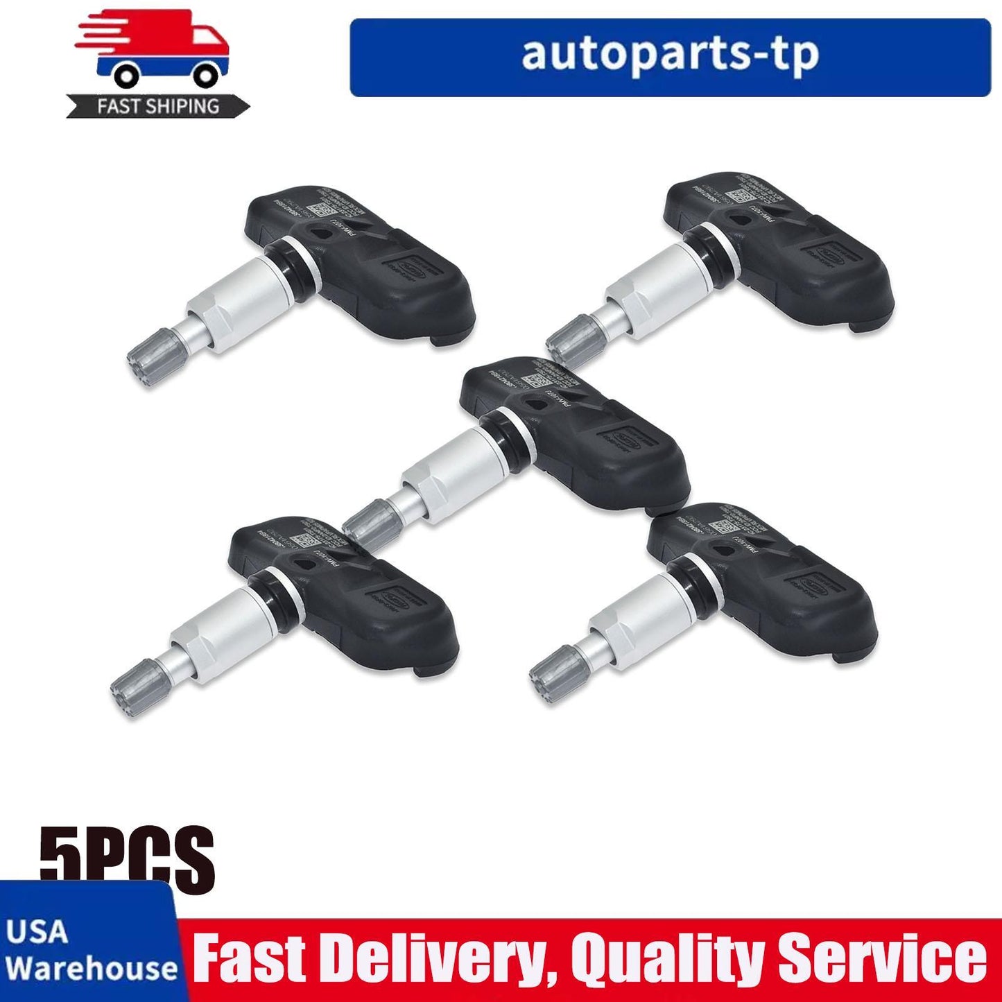 Five TPMS tire pressure sensors for Toyota 4Runner, for Lexus CT200h, PMV-107J 315MHz