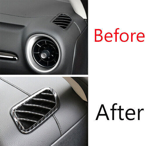 Car Instrument LR Air Outlet Vent Trim for Kia K3 Forte 2019-2022 Carbon Fiber