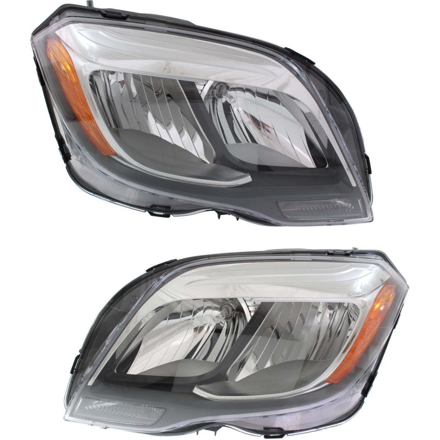 Halogen headlight kit suitable for 2013-2015 for Mercedes-Benz GLK250 and GLK350 (left and right sides)
