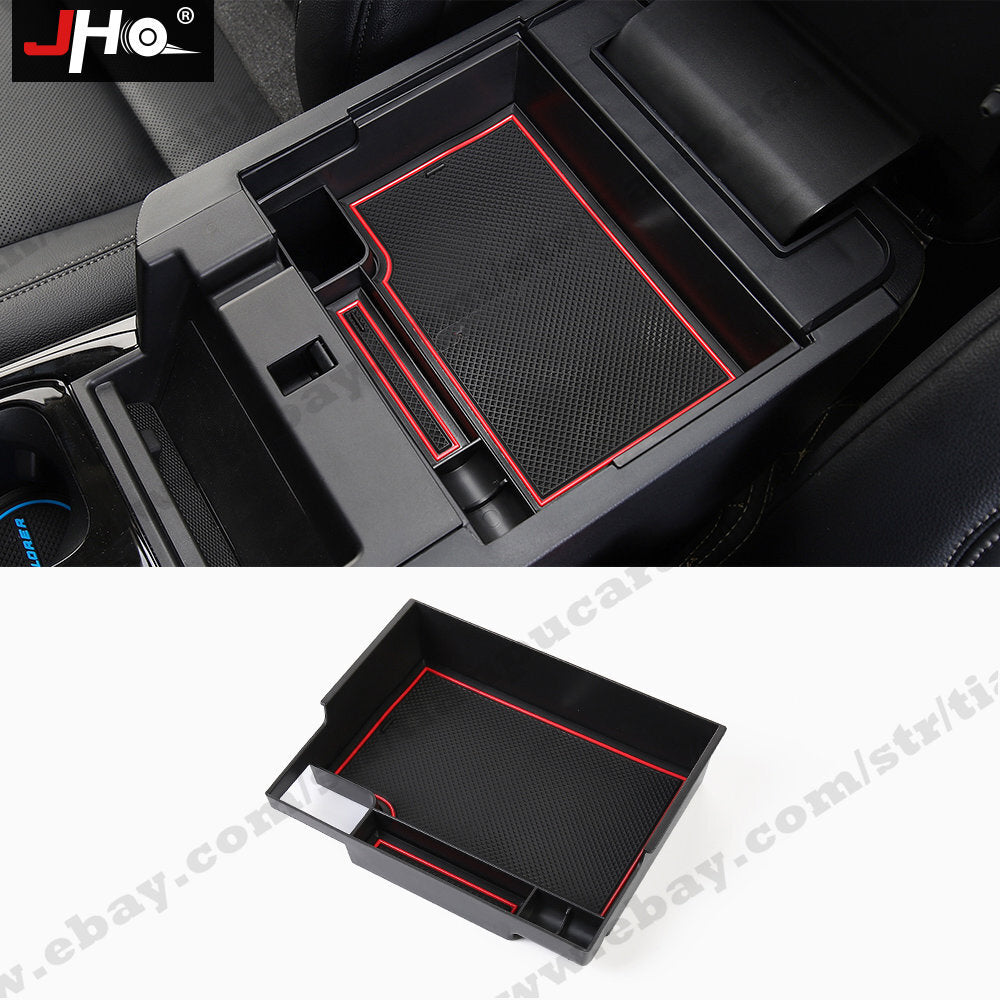 for 2020-22 for Ford Explorer Car Center Console Armrest Storage Box Tray Organizer