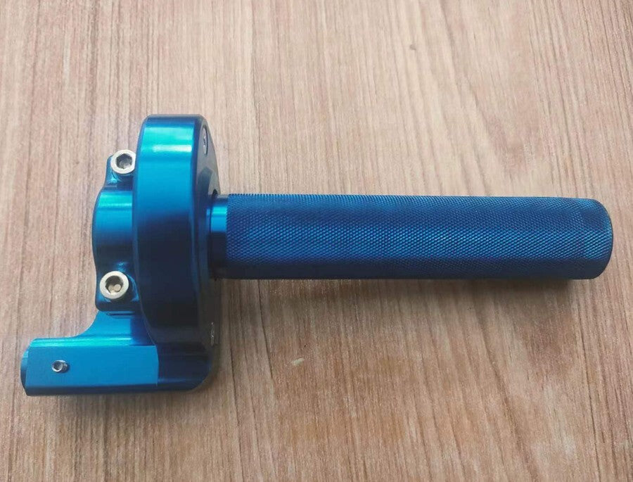 Blue CNC Throttle Clamp For KLX110 Dirt Bike CRF XR50 70 SSR 7/8 BSE APOLLO