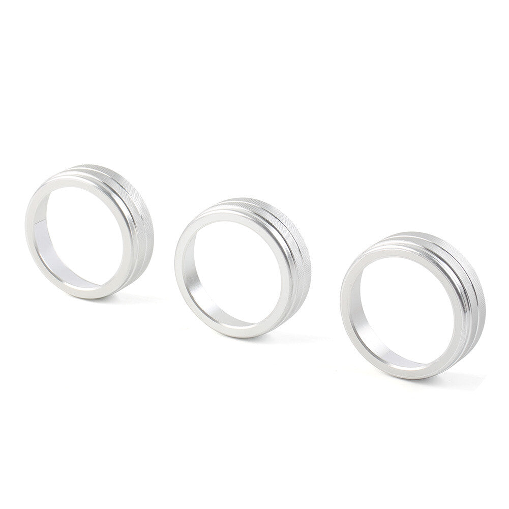 AC Climate Control Ring Knob Cover f¨¹r for VW for Golf for Jetta for Tiguan for Passat Atlas Silber
