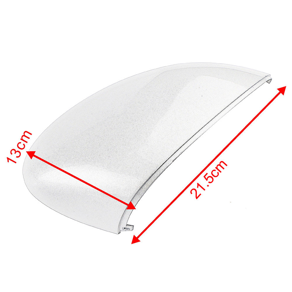 Right passenger side mirror cover for 08-17 for Ford Fiesta MK7, silver.