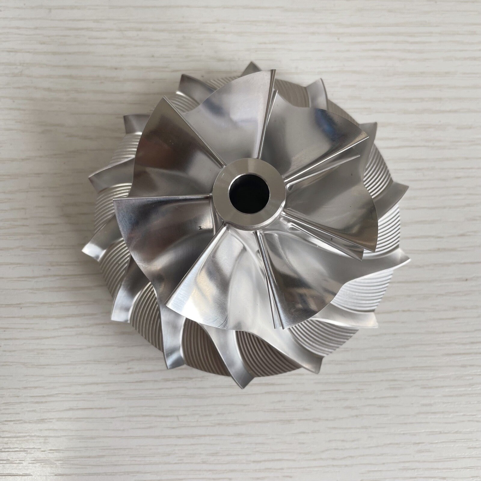HX60 3531538 76.00/109.00 mm 7+7 Blade Performance Turbine Blank Compressor Wheel