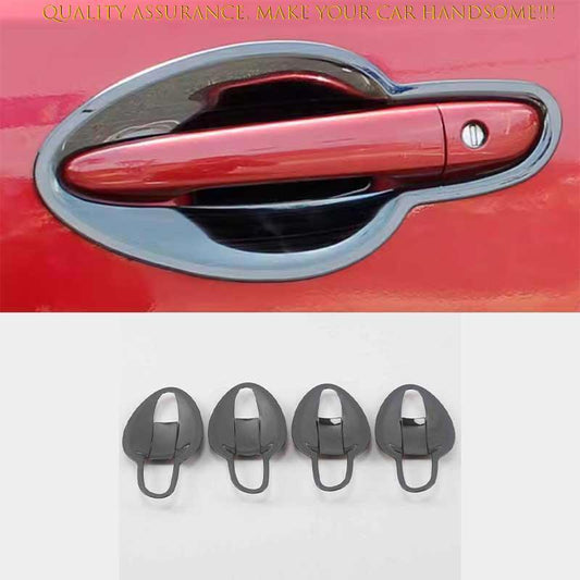 for Mazda 3 Axela 2017-18 Bright black Steel Exterior Side Door Bowl Cover Trim