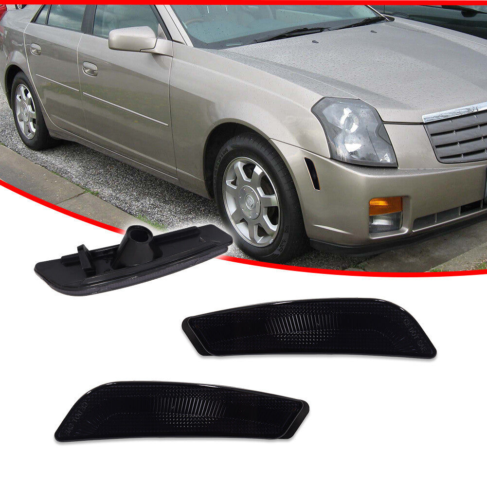 JDM Deep Smoke Lens Side Marker Light for 2003, 04, 05, 06, and 2007 for Cadillac CTS V