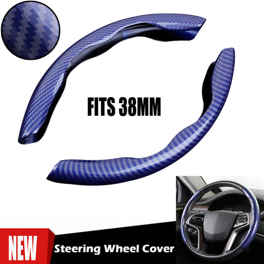Universal Automotive Parts Steering Wheel Cover Polyurethane Synthetic Leather Anti-slip 15 inch/38 cm