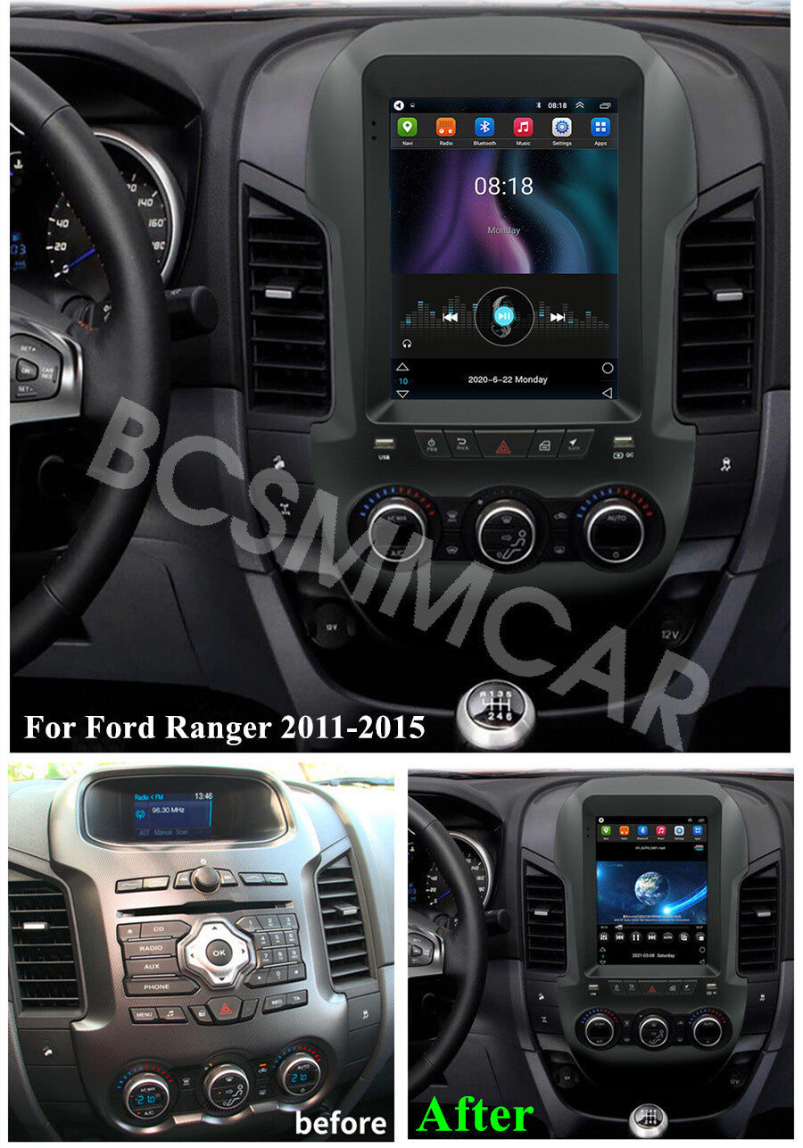 Fit for Ford Ranger 2011-2015 Android Car Radio Bluetooth Multimedia Player GPS