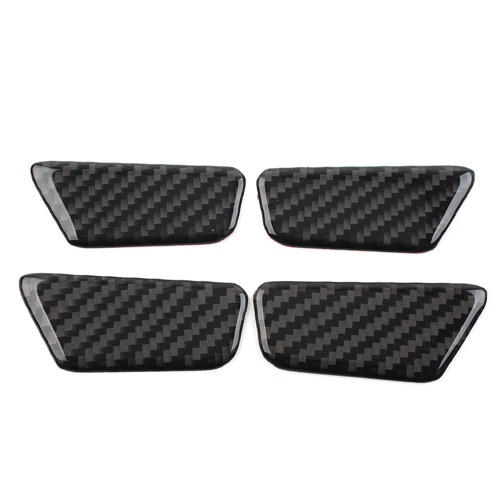 for Chevrolet Equinox 17-22 4x Carbon Fiber Black Inner Door Bowl Cover Trim