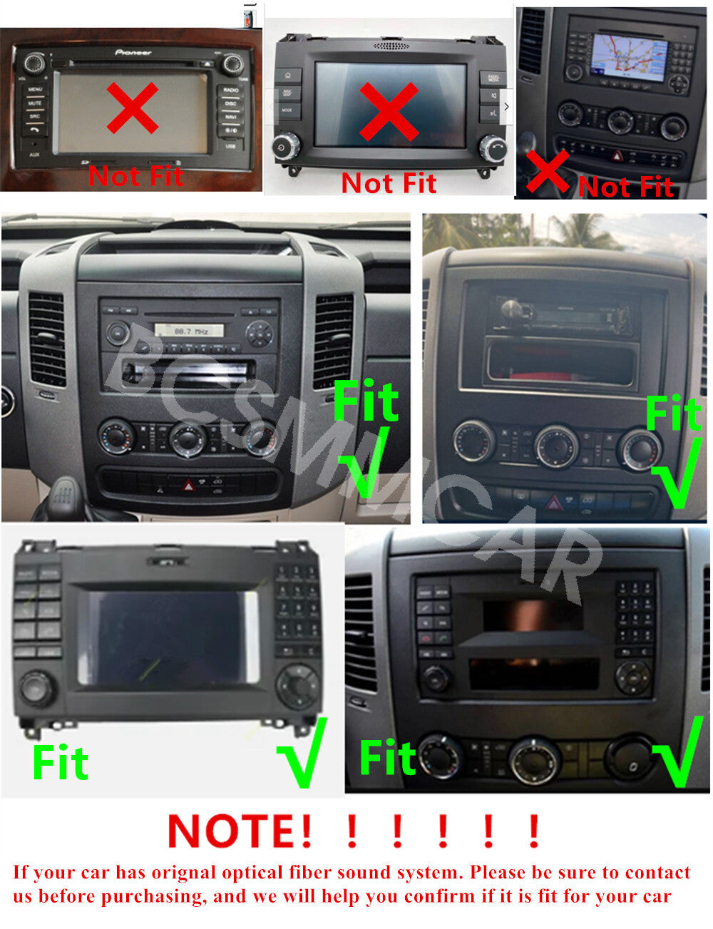 Car Multimedia Player GPS Touch Screen Fit for Mercedes-Benz Sprinter 2006-2017