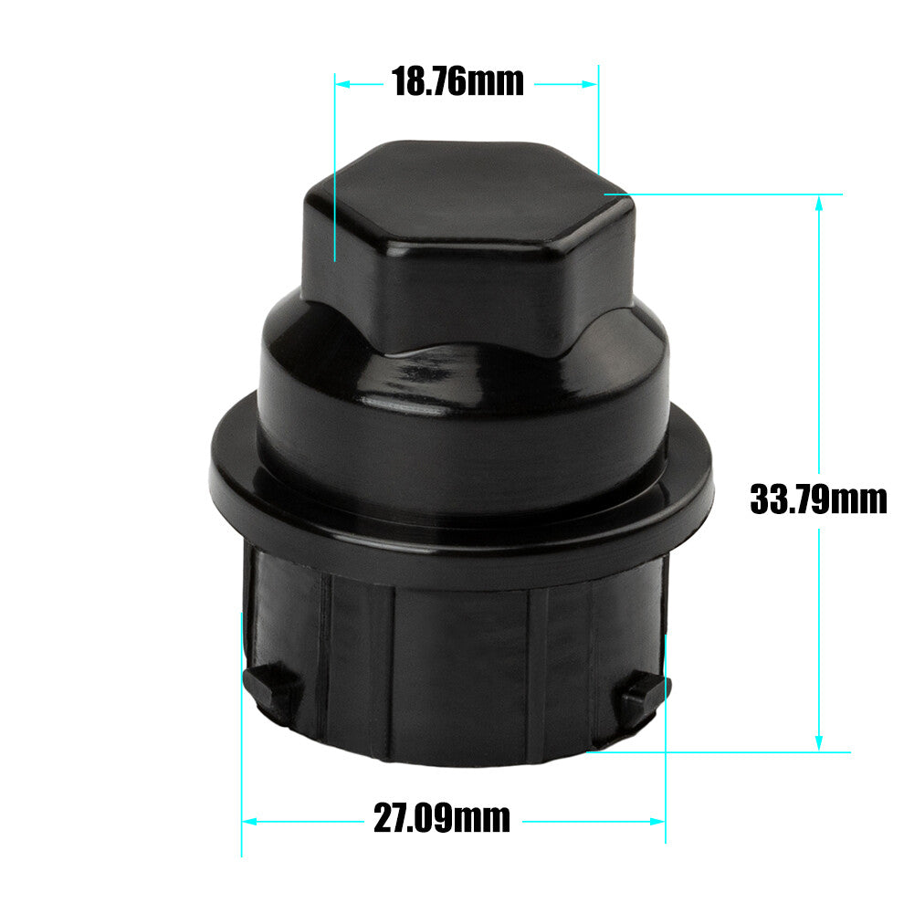 5x 9593028 Black Plastic Wheel Lug Nut Cover Kit for GM9593228 9595120 for PONTIAC