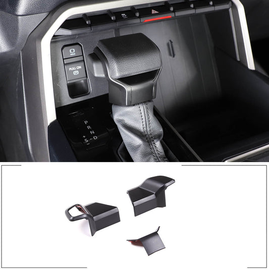 ABS matte black armrest box storage tray cover trim for Toyota Tendera 2022-2024