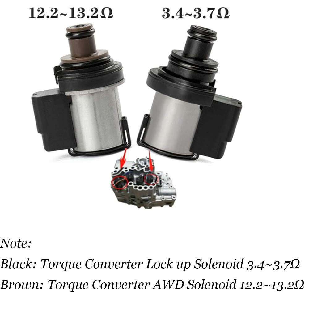 2-Piece Torque Converter Locking Solenoid Valve AWD for Subaru Lineartronic CVT TR580/690