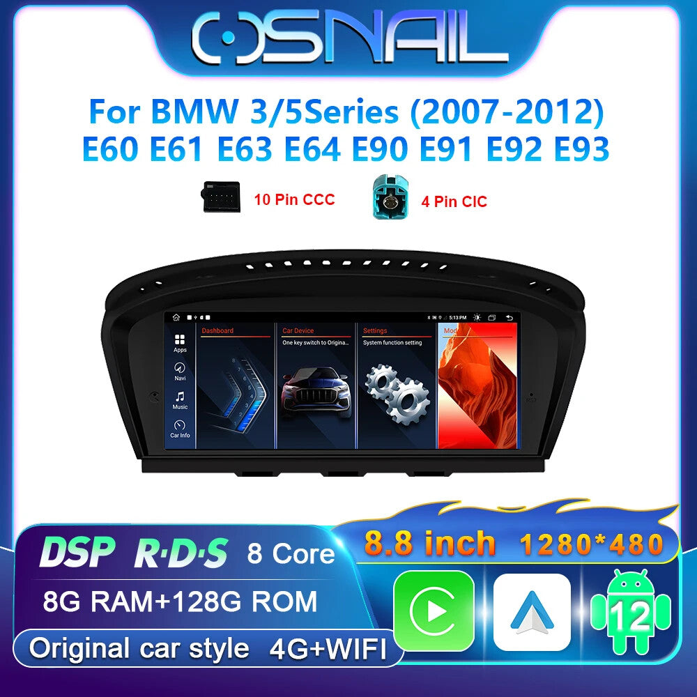 for BMW 3 5 Series E60 E61 E62 E63 E90 E91 E92 Video Player GPS Car Auto Radio