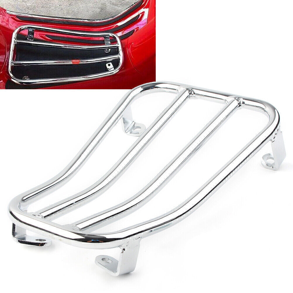 Foot Pedal Rear Luggage Rack Bracket Holder For VESPA GTS300 2017-2023 Chrome