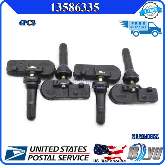 new 4-pack TPMS tire pressure monitoring sensors for Chevrolet for GMC 13586335
