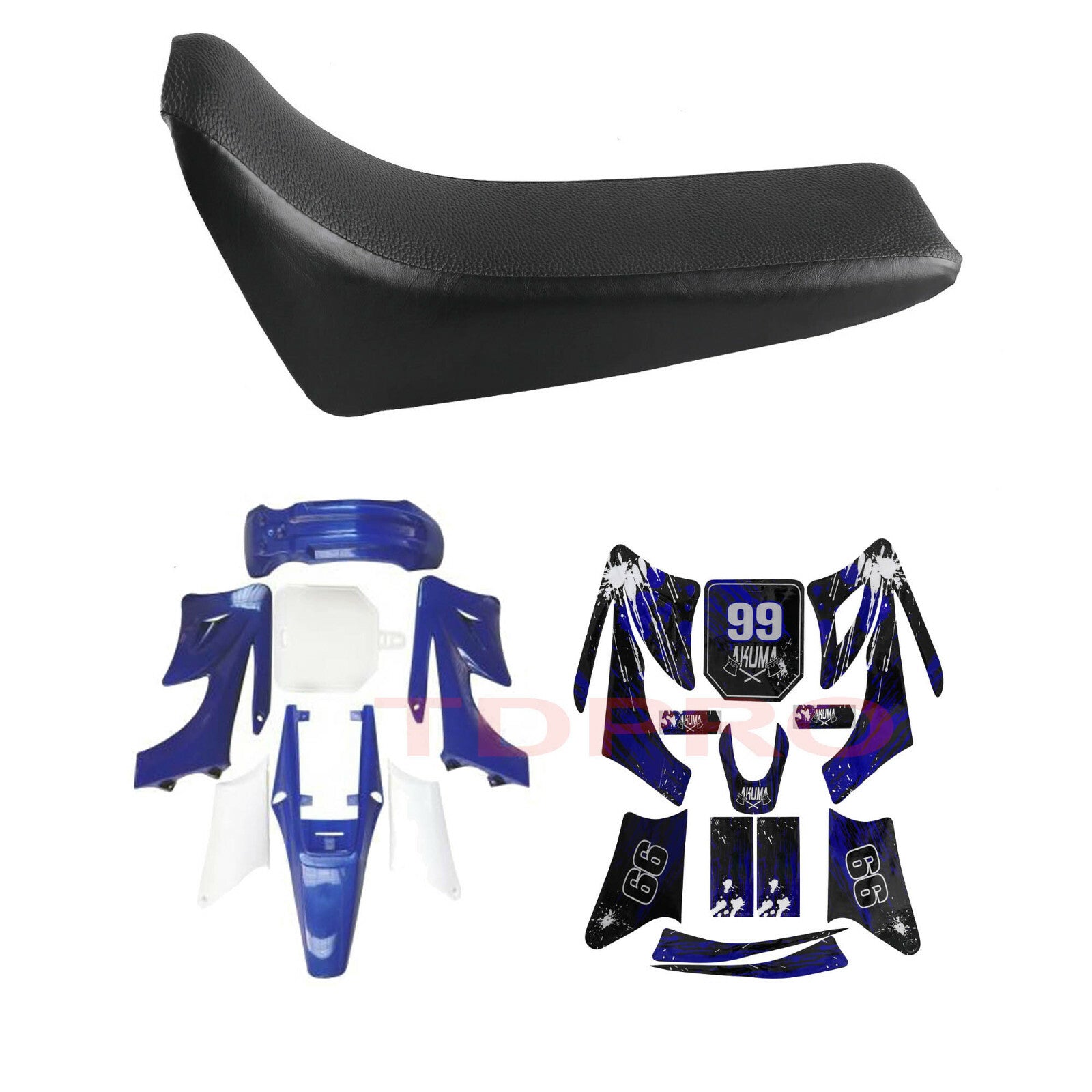 Plastics Fairing Fender Sticker Kit SeatPit Dirt Bike Apollo Orion 110cc 125cc