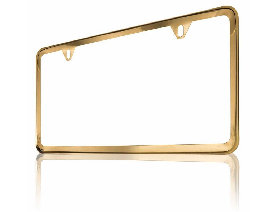 1 piece of car license plate frame cover cap rear boot trunk gold suitable  for ford  new products