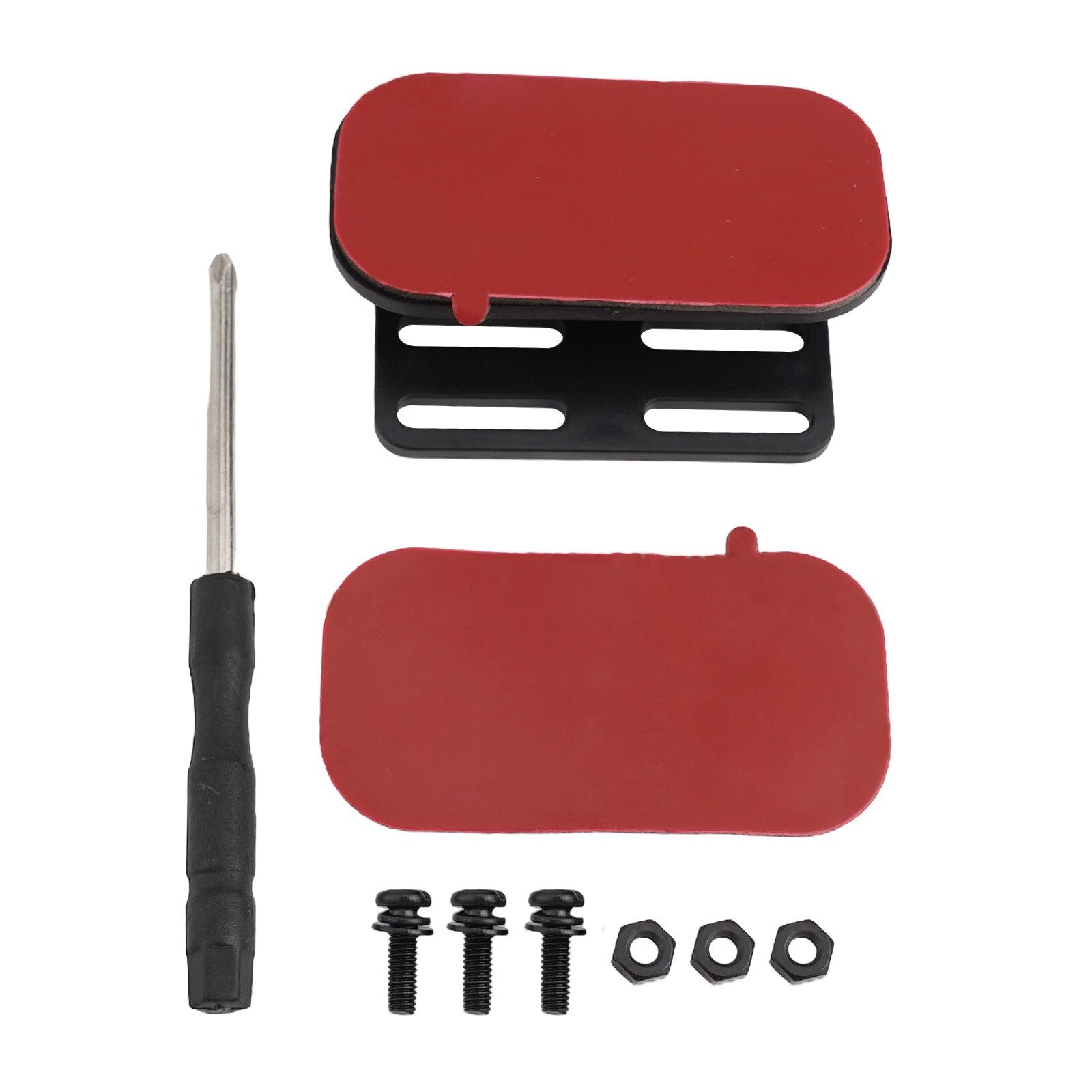 Rear windshield bracket for enhancing rear visibility for backup cameras.