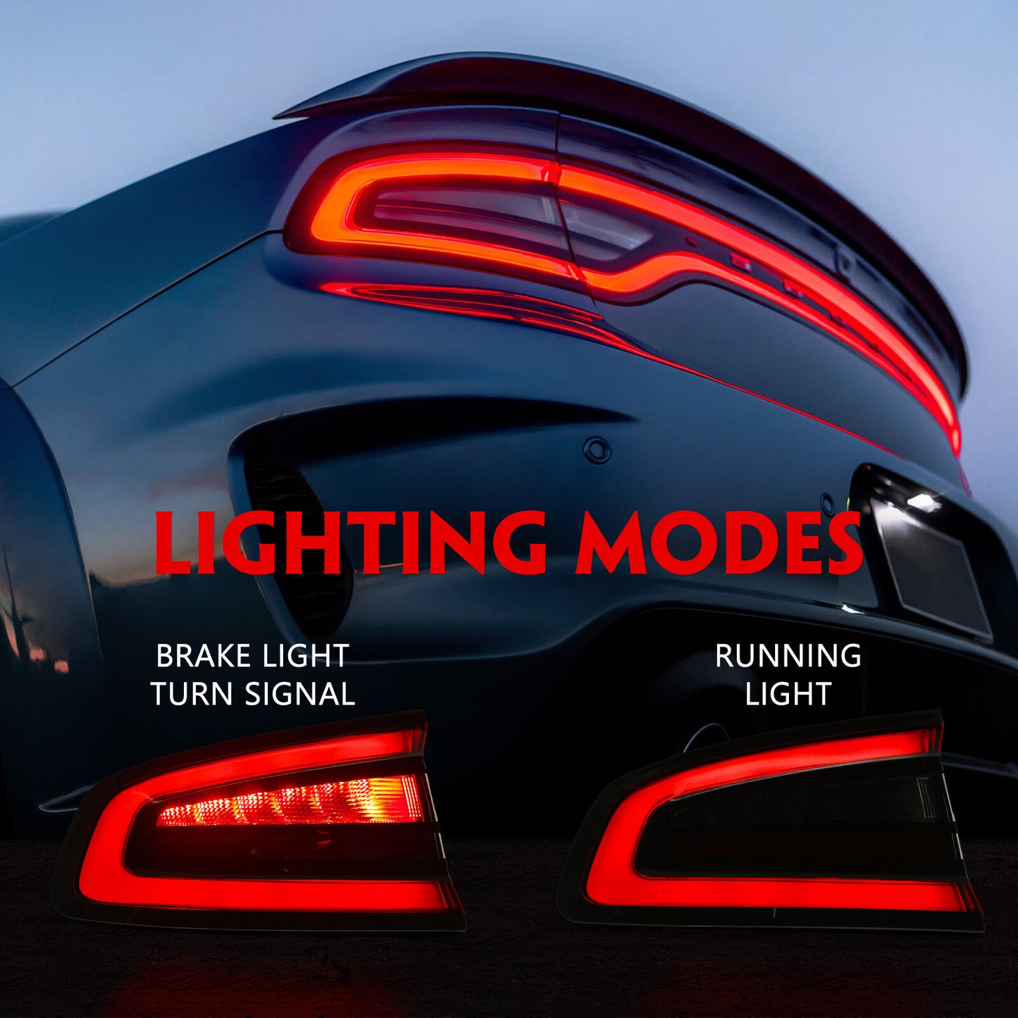2P For 2015-2022 for Dodge Charger Factory Brake Outer Tail Lights Lamp Left Right