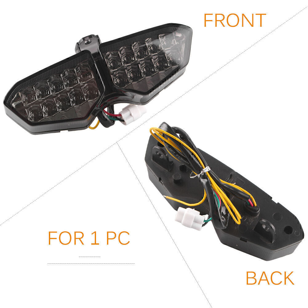 LED Tail Light Brake Turn Signal Lamp for Yamaha YZF R6 YZF R6S XTZ 250X Smoke