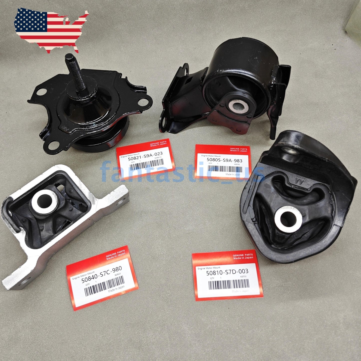 4-piece engine, motor, and transmission mount for 2002-2006 for Honda CR-V 2.4L automatic