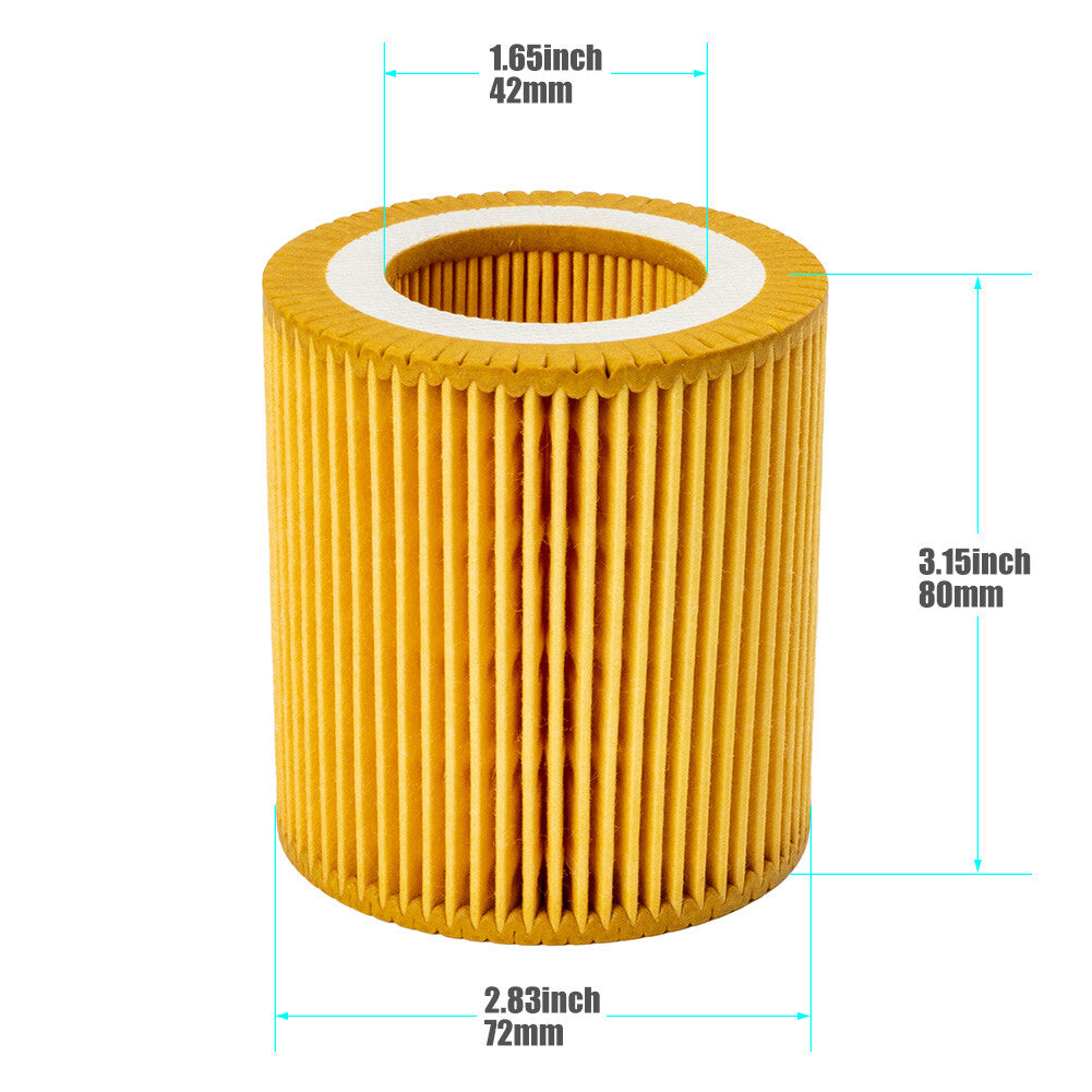 Oil Filter+Housing Gasket  Cooler Seal Set for BMW X1 X3 X5 N52 N54 N56 N26 US