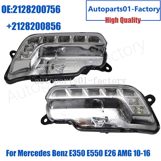 Left+Right LED Day Running Light for Mercedes-Benz E350 E550 E26 AMG 2010-2016