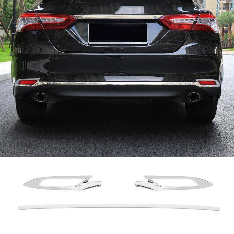 for Toyota for Camry 2018-23 Silver Rear Bumper Moulding Cover protector Trim Guard