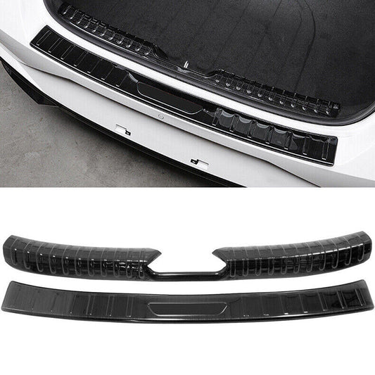 for Hyundai for Elantra 2021-23 Black Steel Rear Bumper Sill Plate Protector Cover2